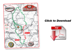 Percorso 8° Ronde della Val D'Orcia 2016